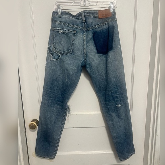 Moussy Selvedge Ripped Destroyed Jeans Size 27 $360 - Picture 3 of 3